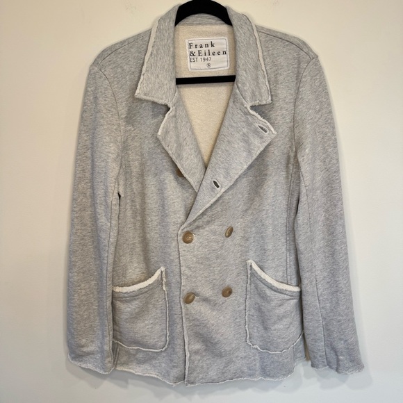 Frank & Eileen Belfast Sweatshirt Peacoat Size S Gray Melange - Picture 8 of 16